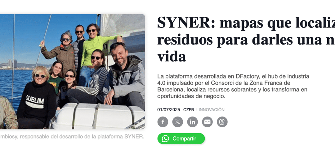 Revista Emprendedores: El Mapeo de Recursos con SYNER es reconocido como una herramienta clave en la simbiosis industrial