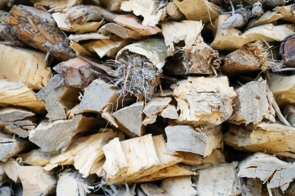 Logging or forestry waste that can be reused by another industry.